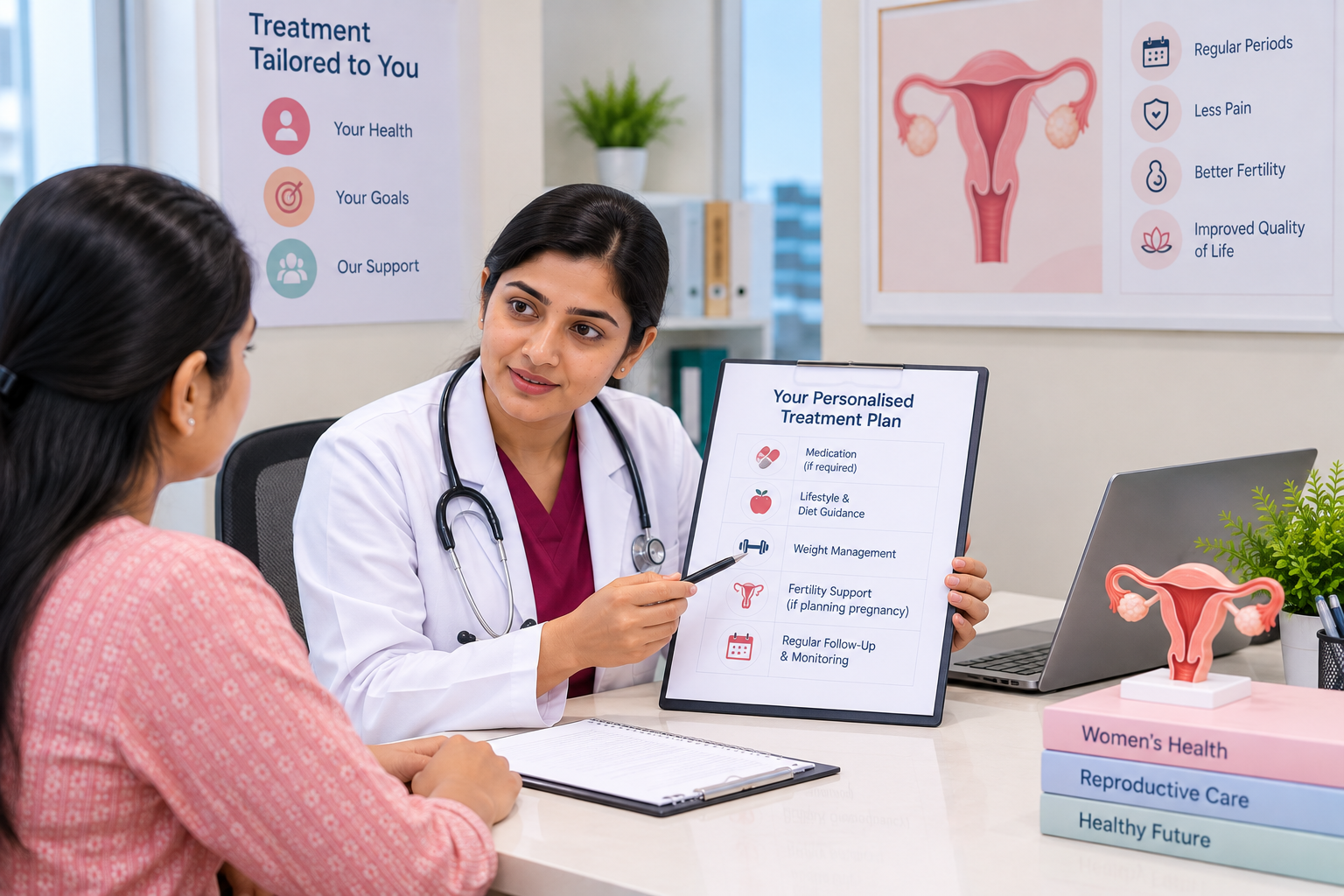 Personalised ovarian cyst treatment planning at Sanjeevini Maternity and Fertility Centre