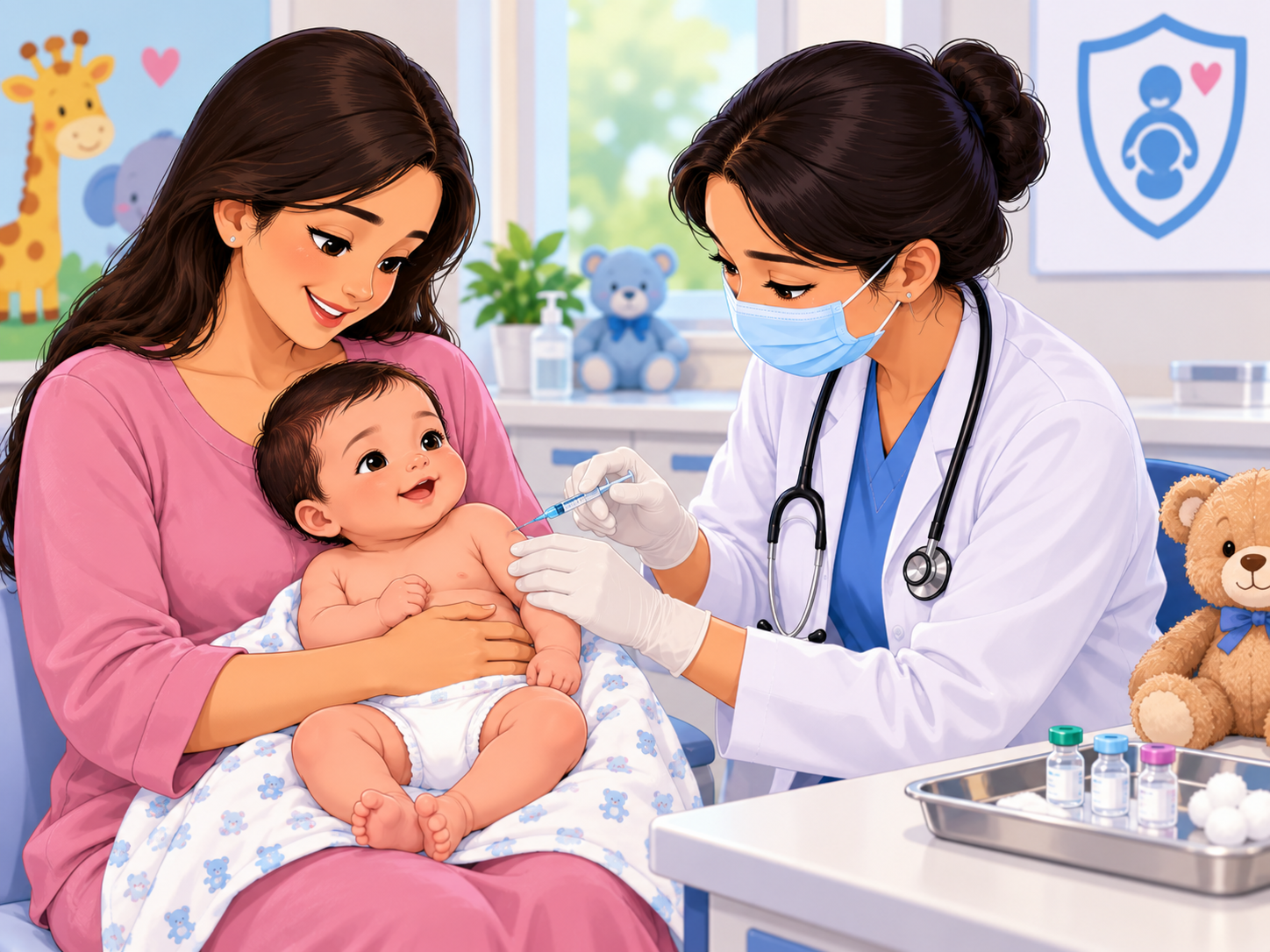 Newborn vaccination and immunization at Sanjeevini Hospital