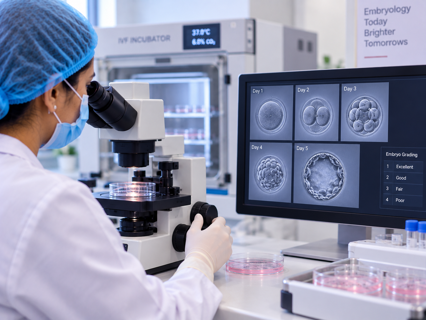 Embryo culture and grading
