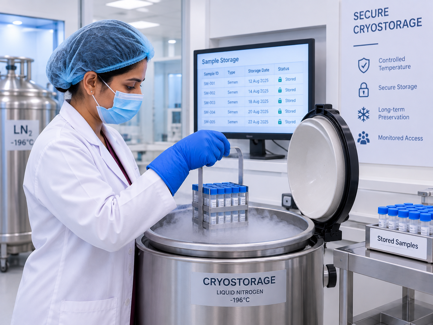Secure cryostorage
