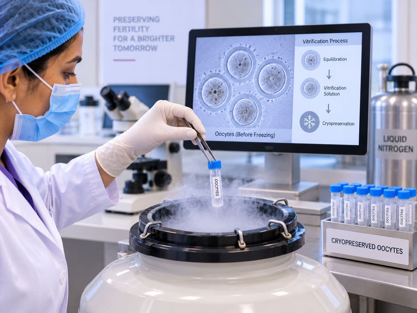Vitrification and freezing