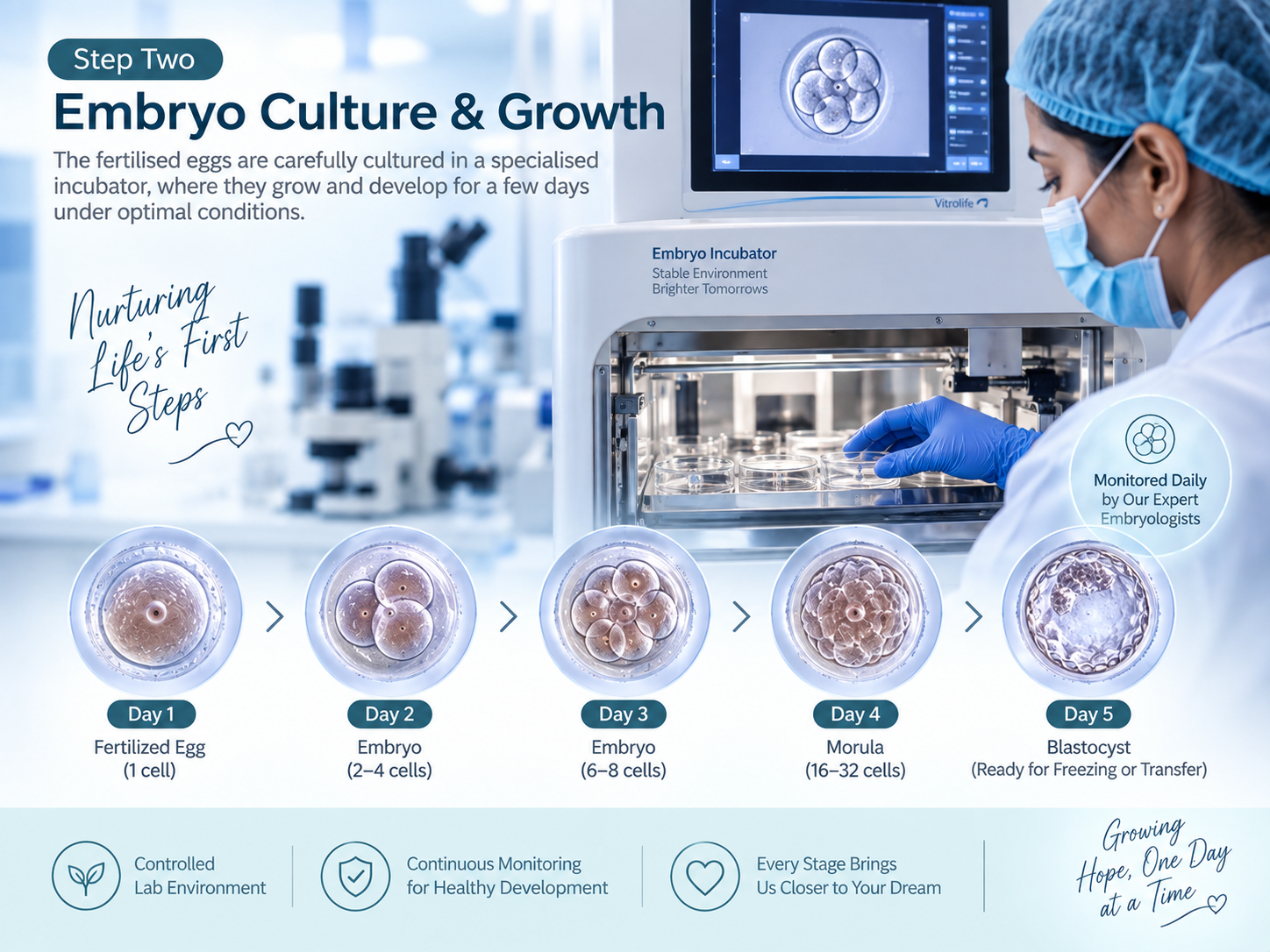 Embryo culture and growth