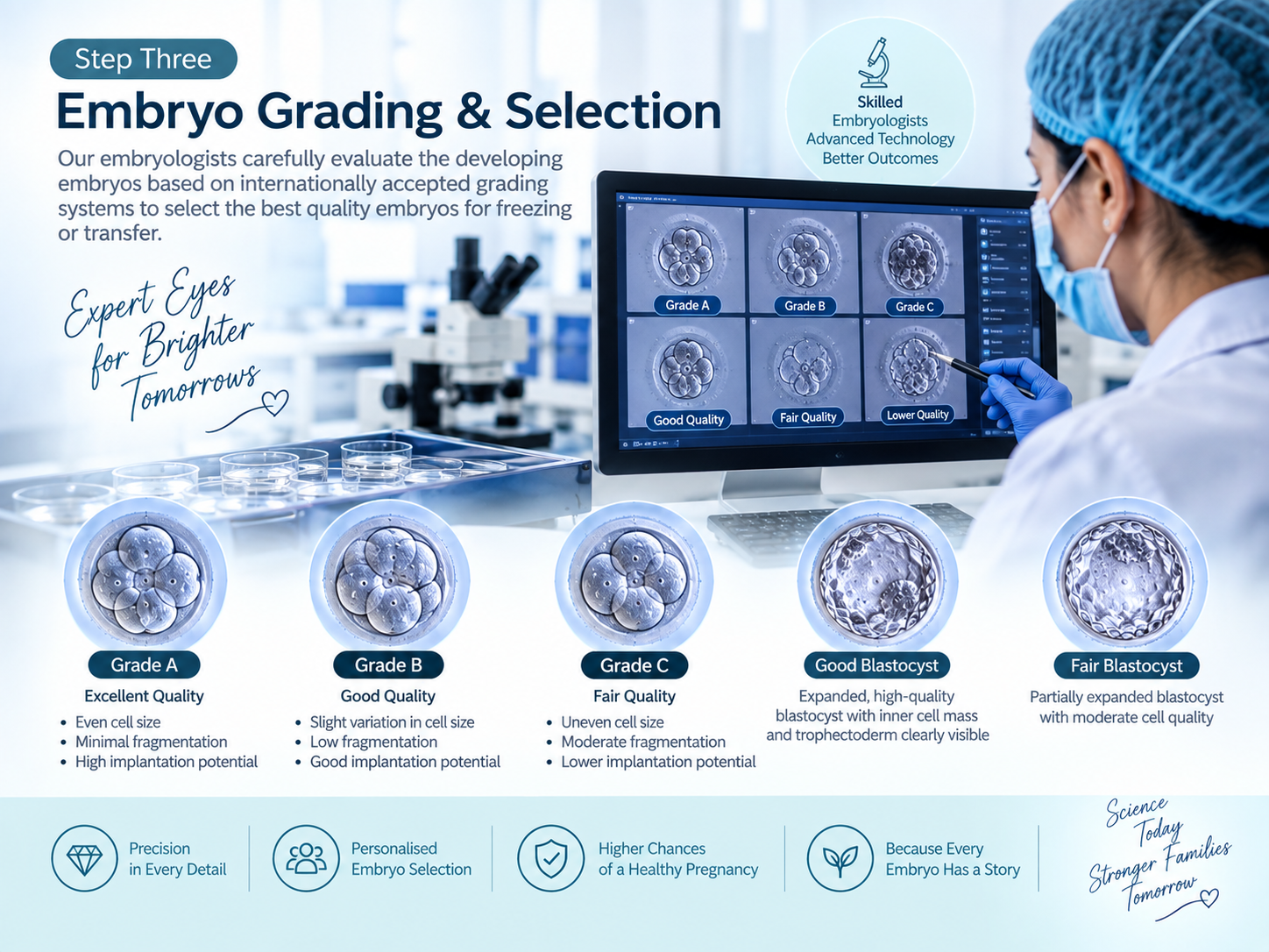 Embryo grading and selection